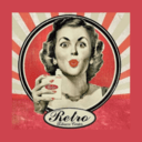 Retro coffee center logo