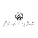 Black and white coffee and more logo