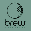 Brew fresh coffee logo