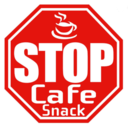 Stop cafe snack logo