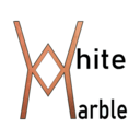 White Marble Coffee Concept logo