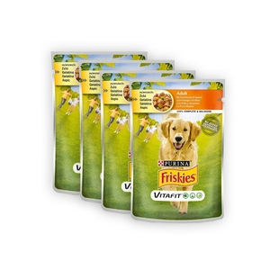 FRISKIES Adult Ζελέ Με Κοτόπουλο & Αρακά