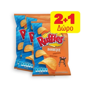 Τσιπς RUFFLES Bbq 140γρ.