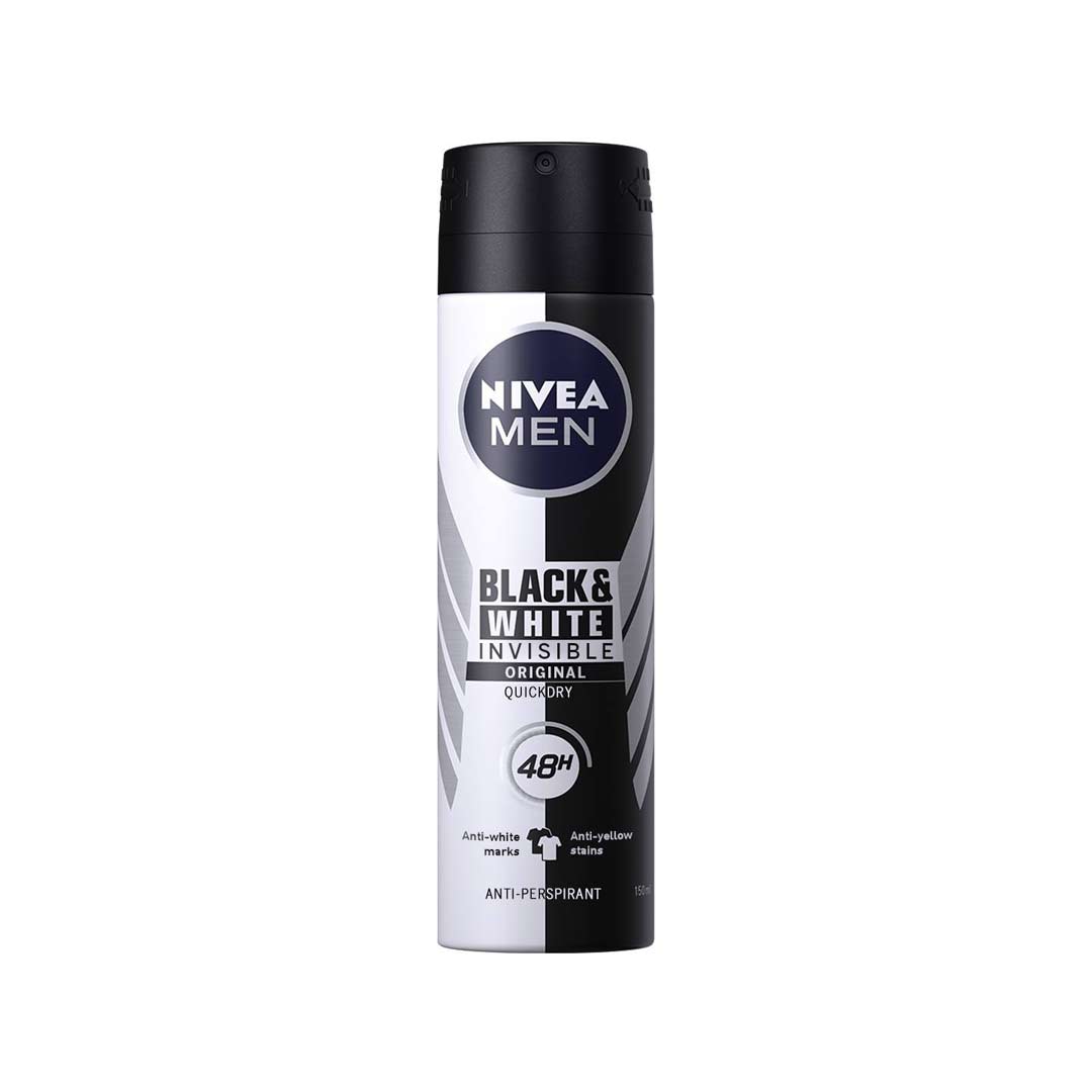 NIVEA SPRAY MEN BLACK & WHITE INVISIBLE 150ML