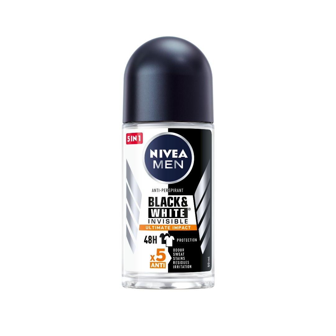 NIVEA MEN DEO ROLL ON BLACK&WHITE ULT.IMPACT 50ML