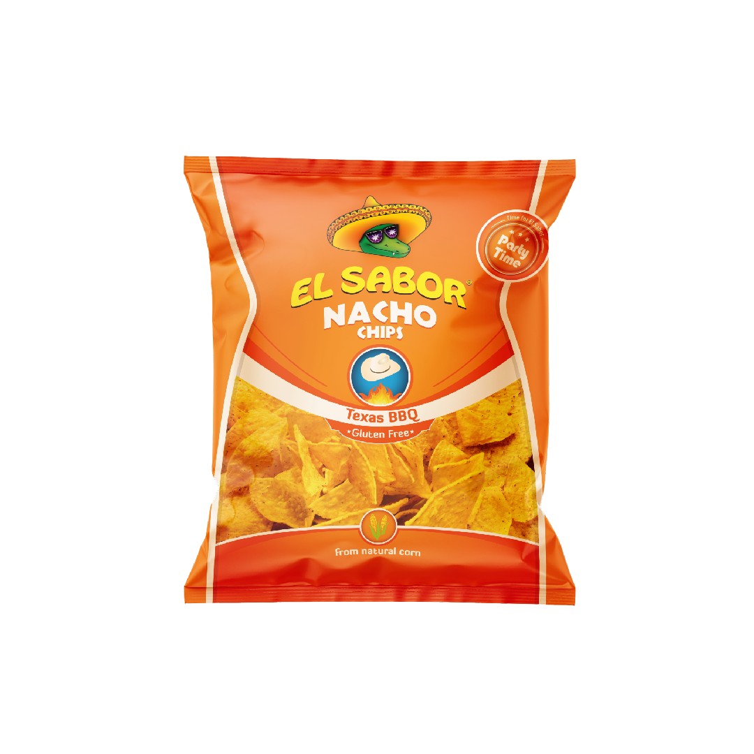 EL SABOR NACHO Χ.ΓΛ CHIPS BBQ 225ΓΡ