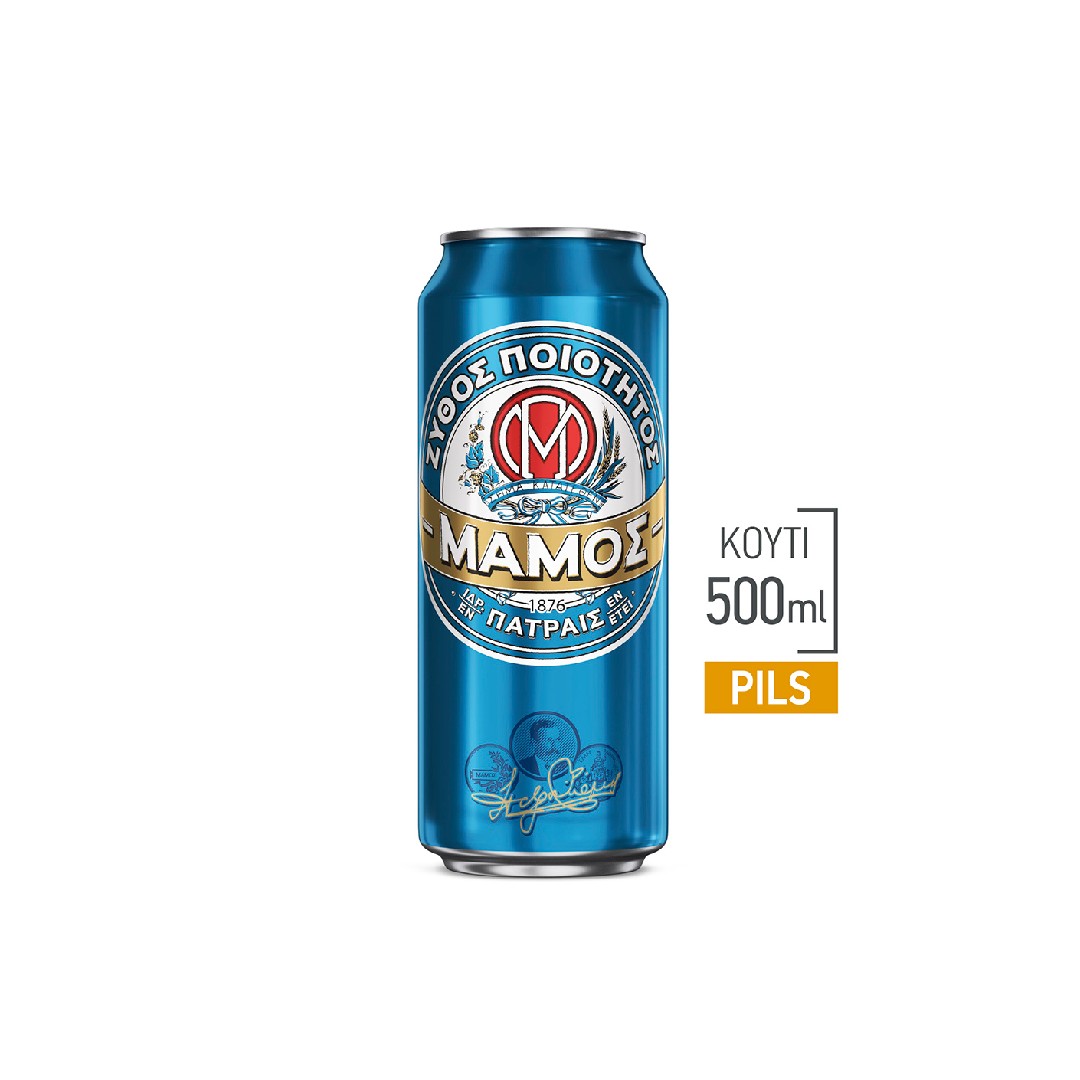 ΜΑΜΟΣ ΜΠΥΡΑ PILSNER  ΚΟΥΤΙ 500ML