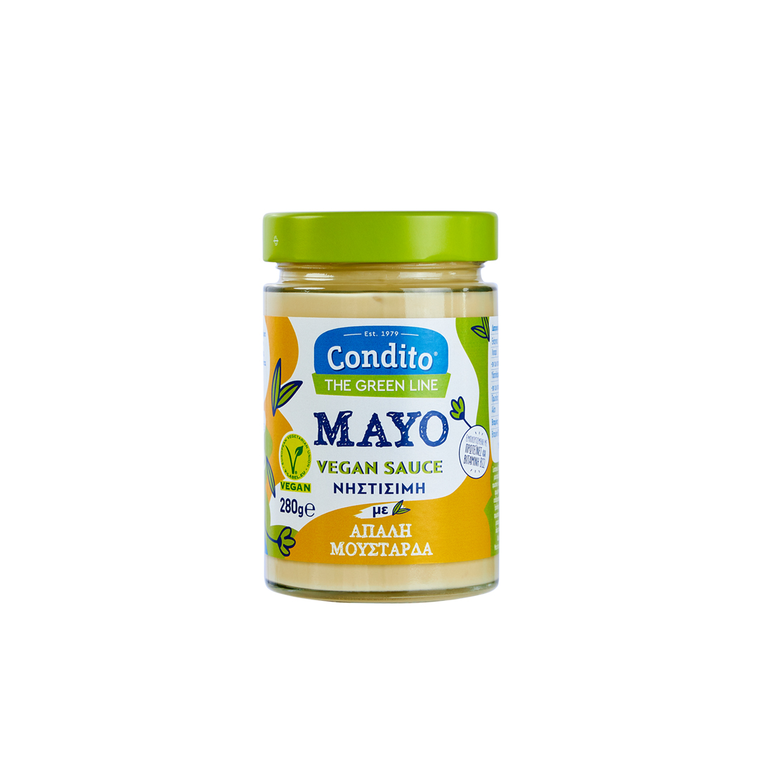 CONDITO MAYO VEGAN SAUCE ΜΕ ΑΠΑΛΗ ΜΟΥΣΤΑΡΔΑ 280ΓΡ