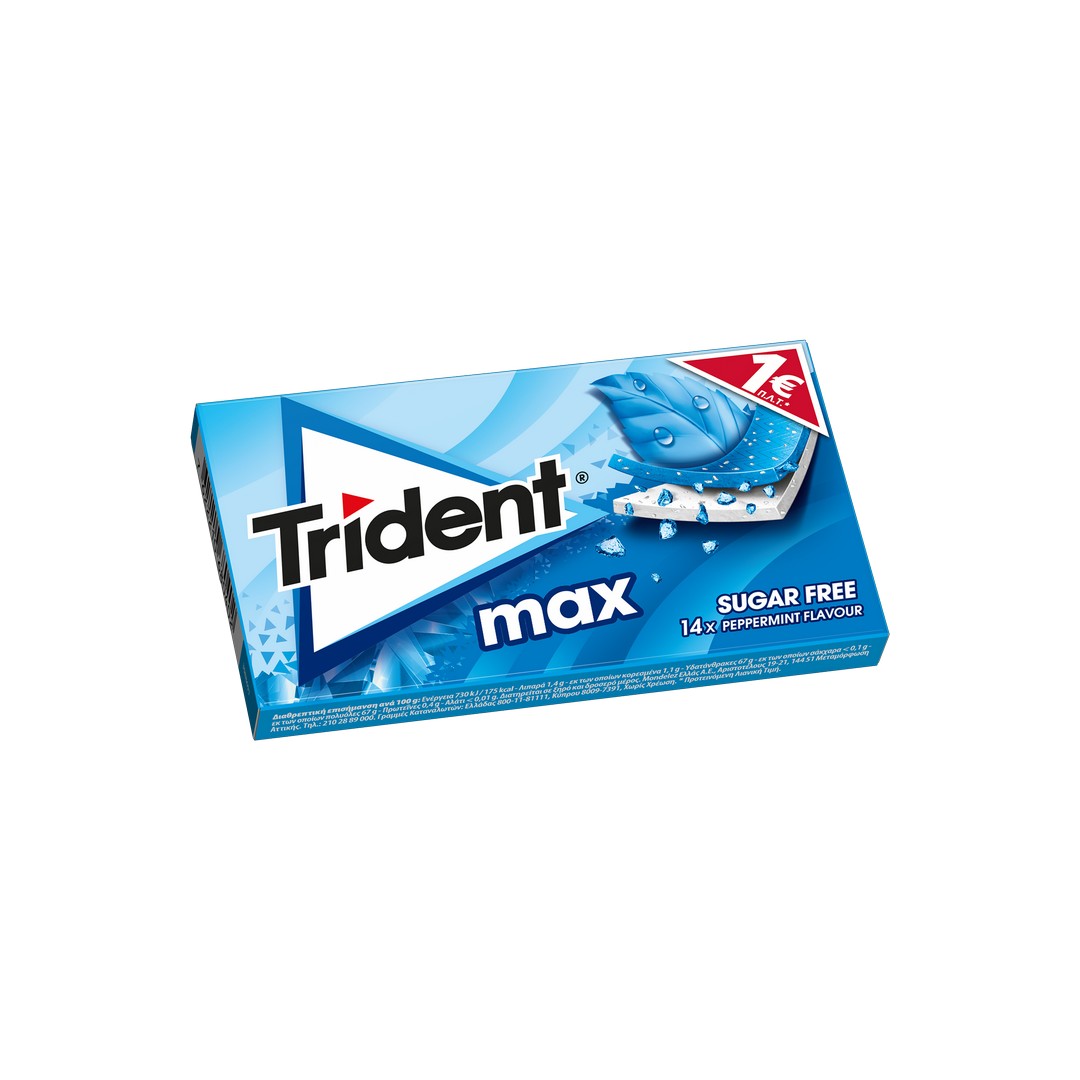 TRIDENT ΤΣΙΧΛΕΣ MAX ΜΕΝΤΑ 27ΓΡ