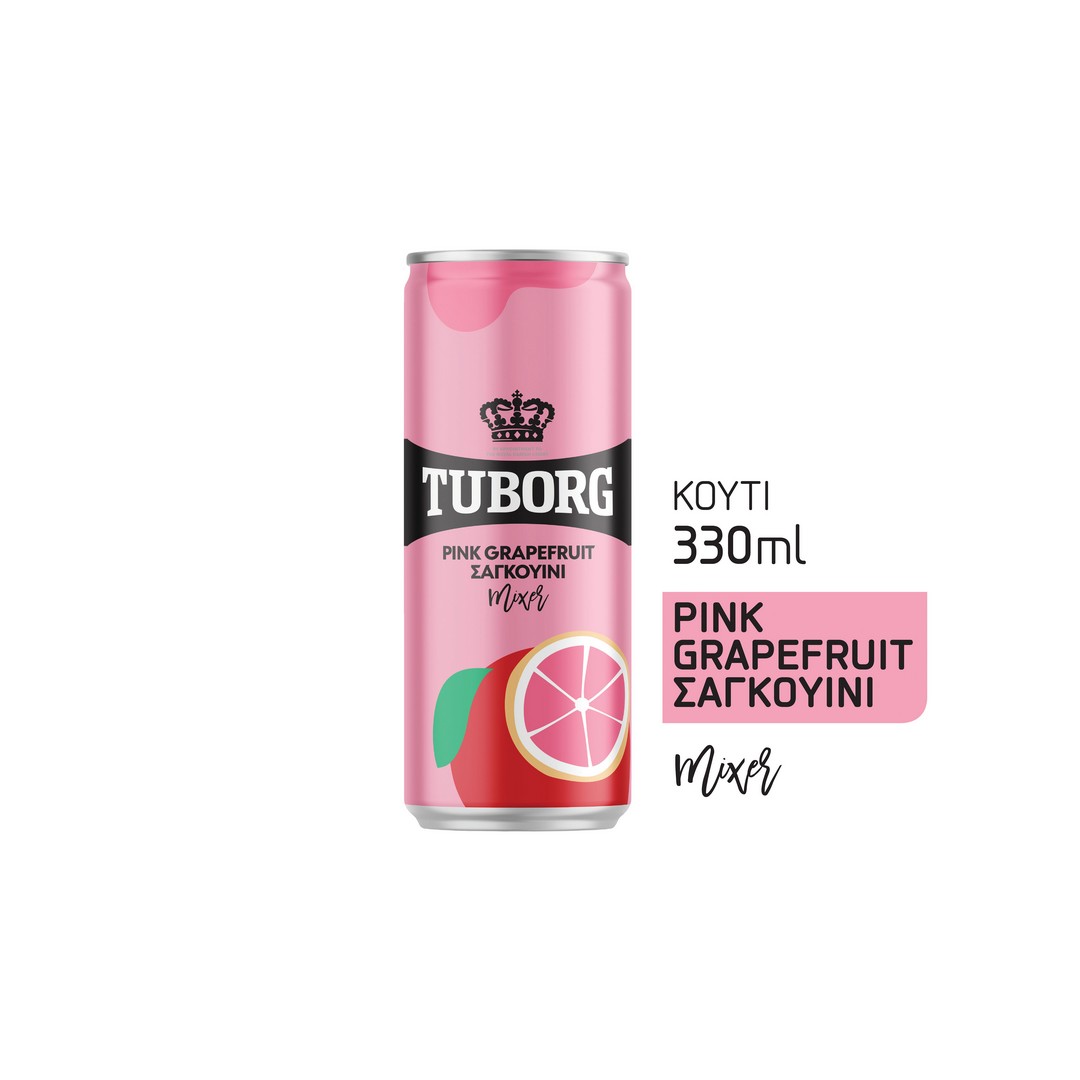 TUBORG SODA PINK GRAPEFRUIT 330ML