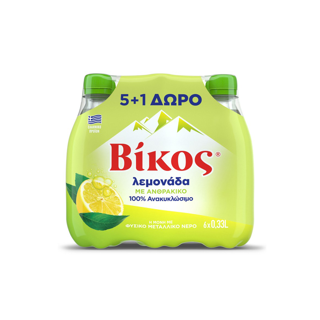 ΒΙΚΟΣ ΛΕΜΟΝΑΔΑ 6*330ML (5+1)Δ