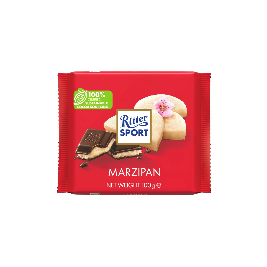 RITTER SPORT ΣΟΚΟΛΑΤΑ MARZIPAN 100ΓΡ