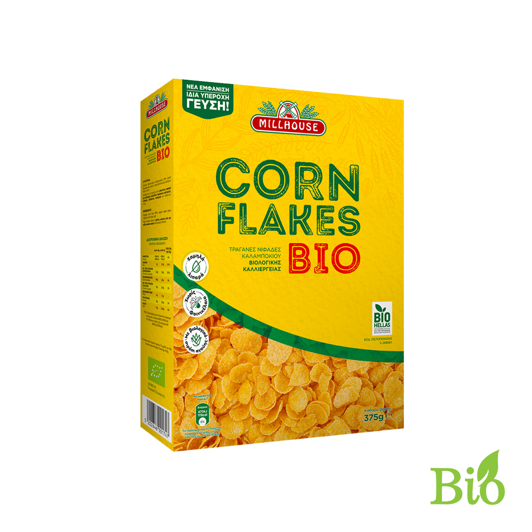 MILLHOUSE CORN FLAKES BIO 375ΓΡ