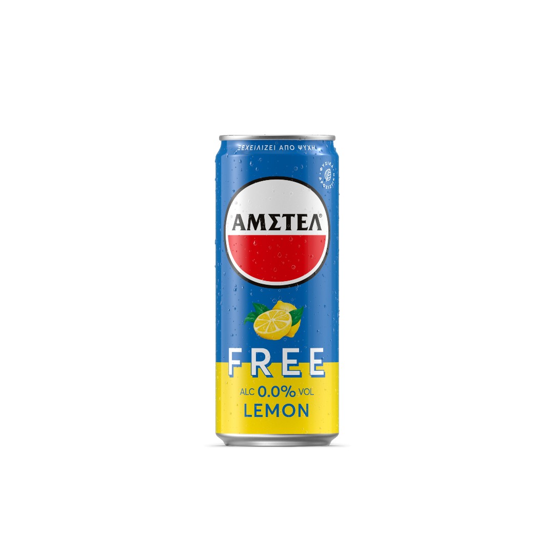 AMSTEL FREE LEMON ΚΟΥΤΙ 330ML