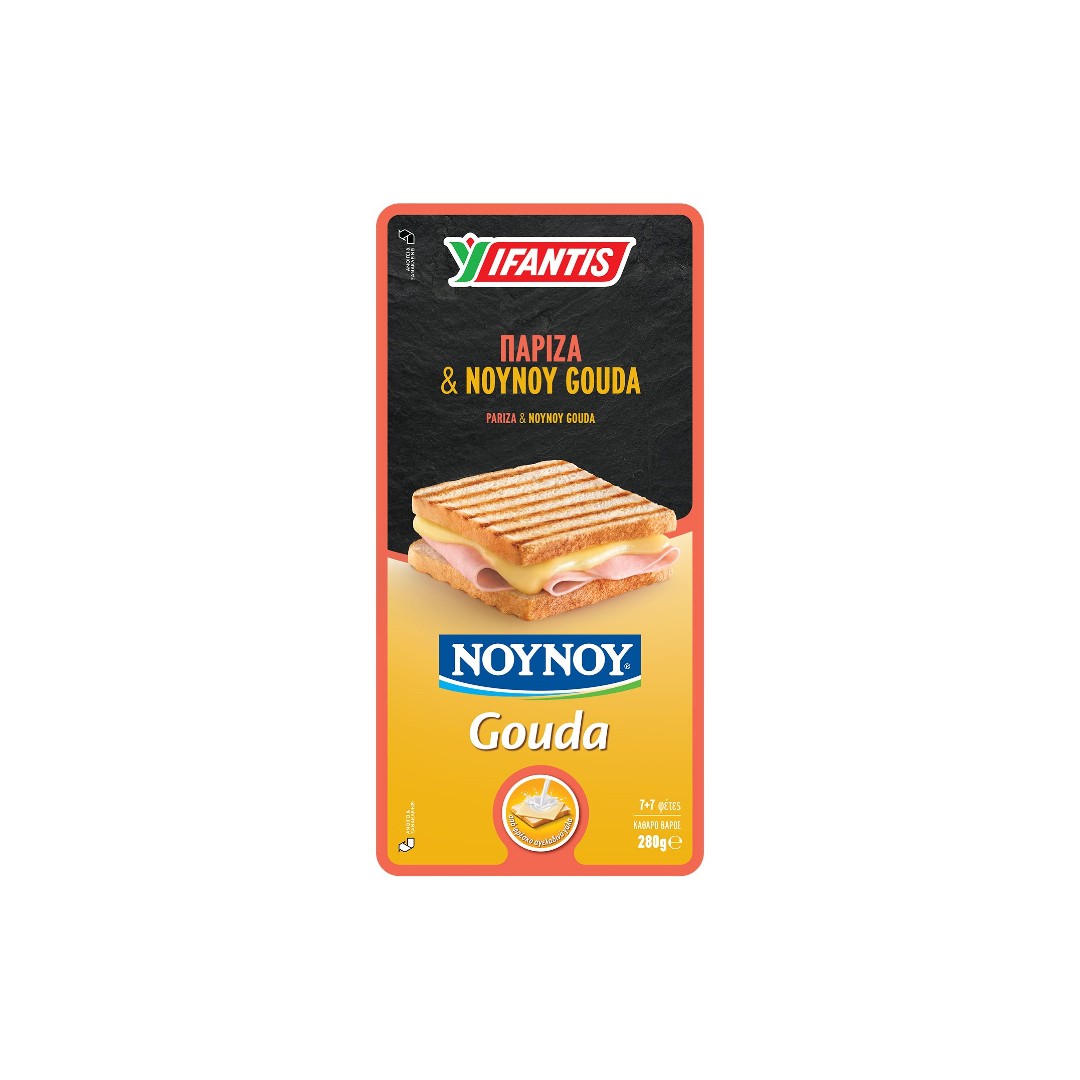 ΥΦΑΝΤΗΣ ΠΑΡΙΖΑ & ΝΟΥΝΟΥ GOUDA 280ΓΡ