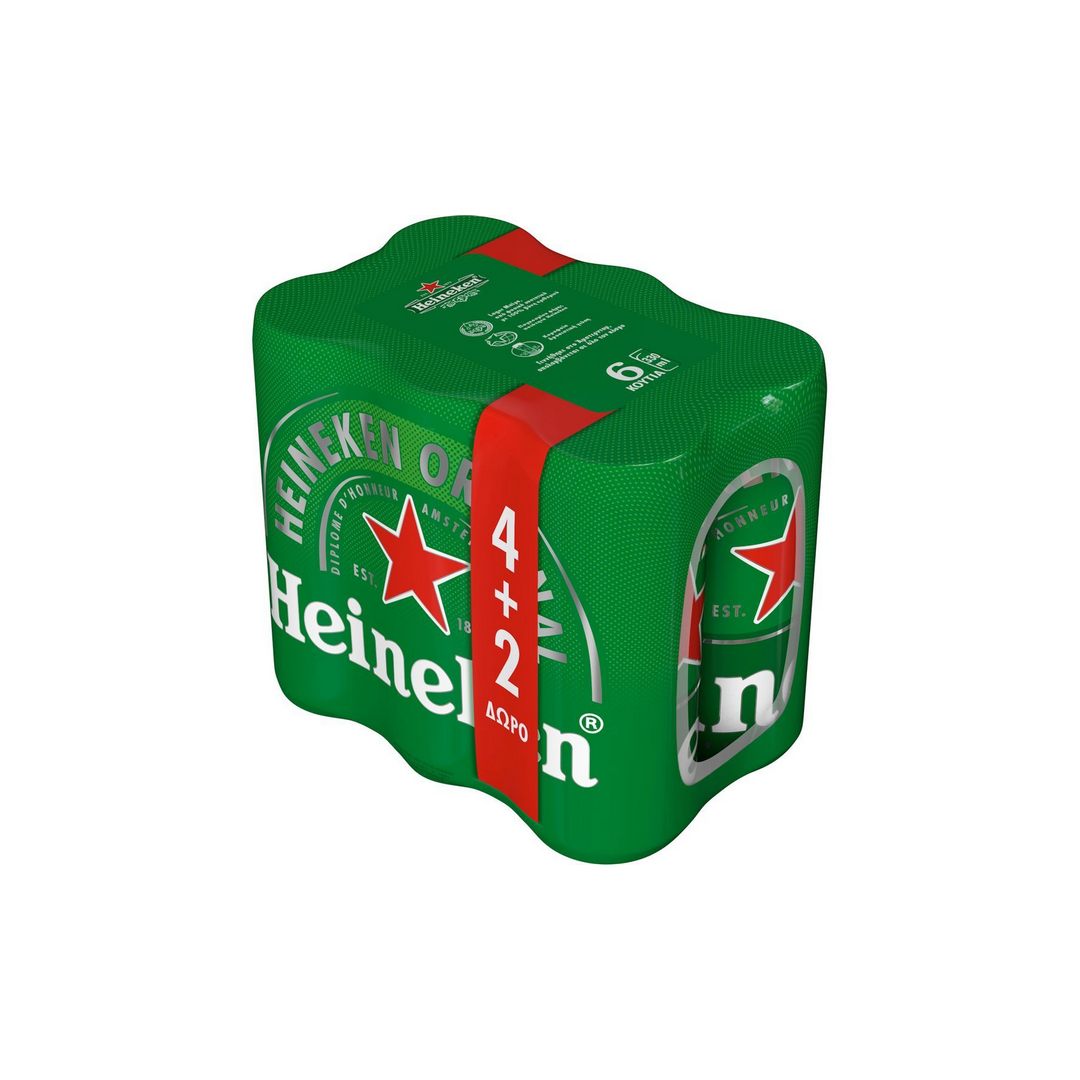 HEINEKEN BEER ΚΟΥΤΙ SRK 6*330ML (4+2)ΔΩΡΟ