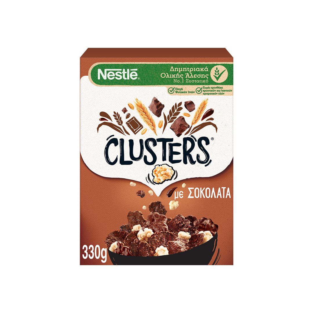 NESTLE ΔΗΜΗΤΡΙΑΚΑ CLUSTERS CHOCO 330ΓΡ