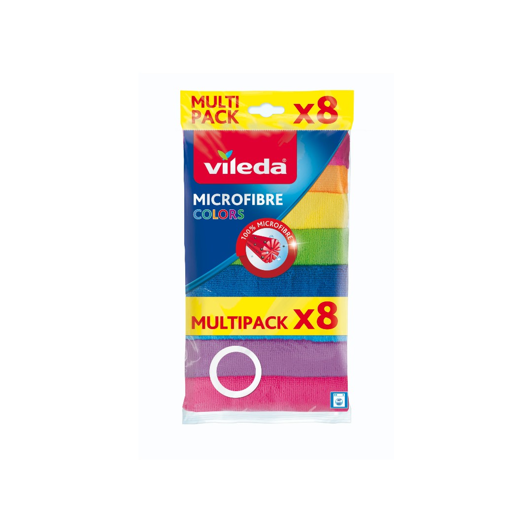 VILEDA ΠΕΤΣETA MICROFIBRE COLORS 8T.