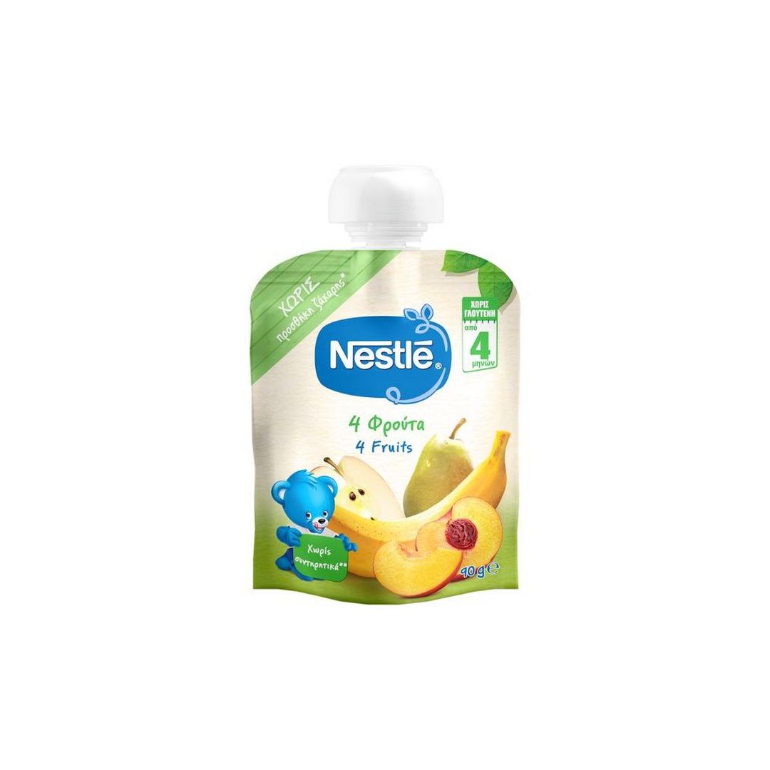 NESTLE ΦΡΟΥΤΟΠΟΥΡΕΣ 4 ΦΡΟΥΤΑ 90ΓΡ