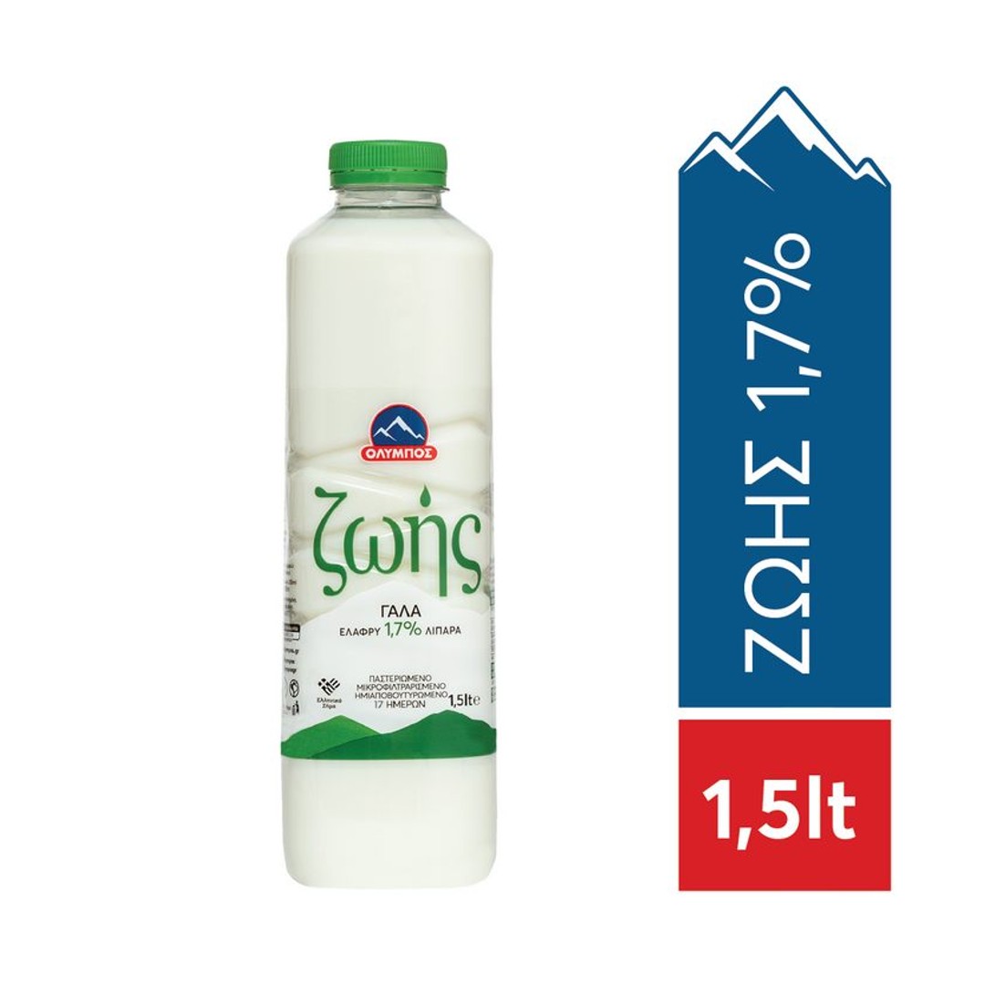 ΟΛΥΜΠΟΣ ΓΑΛΑ ΖΩΗΣ ΠΑΣΤ. 1.7% 1.5L