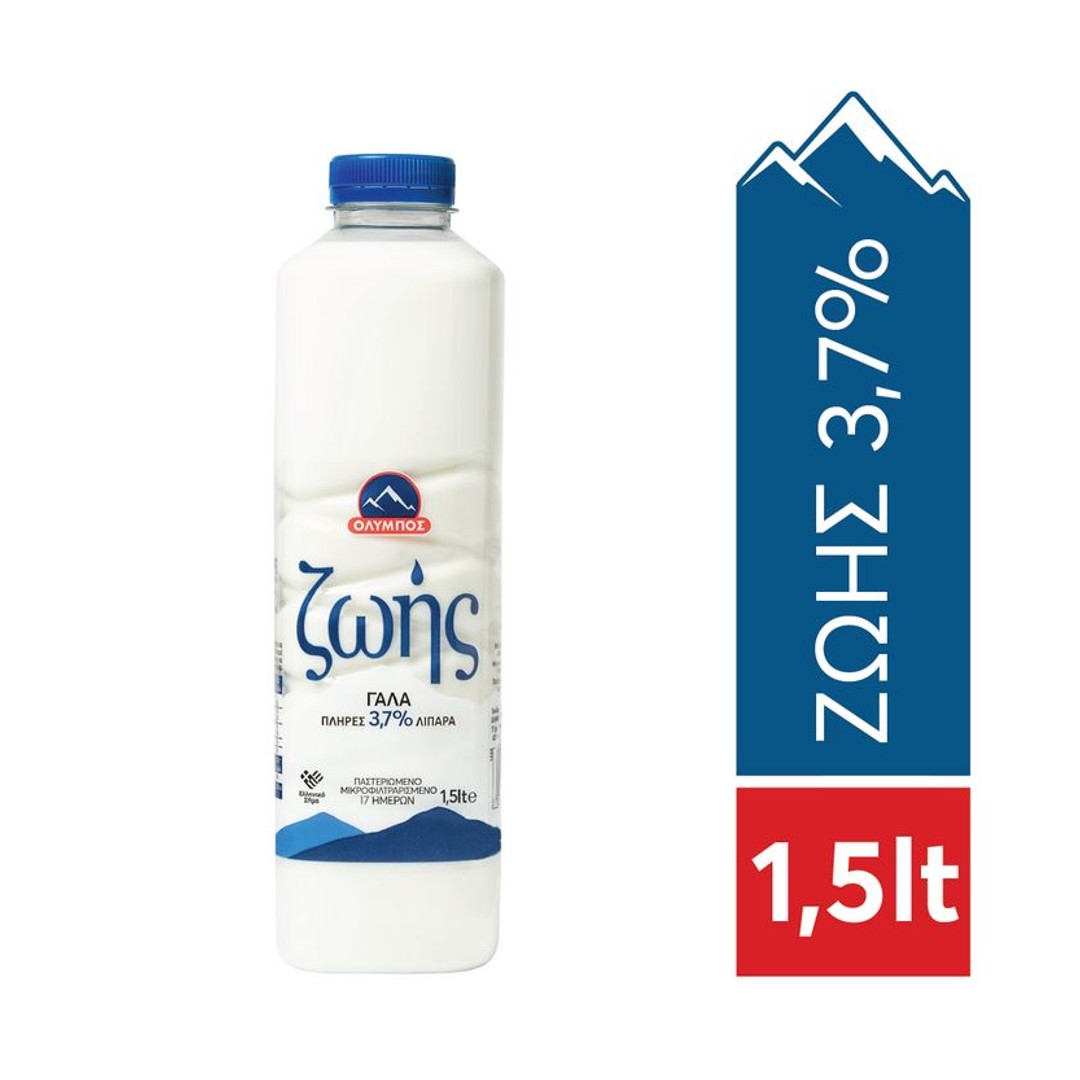 ΟΛΥΜΠΟΣ ΓΑΛΑ ΖΩΗΣ ΠΑΣΤ.3.7% 1.5L