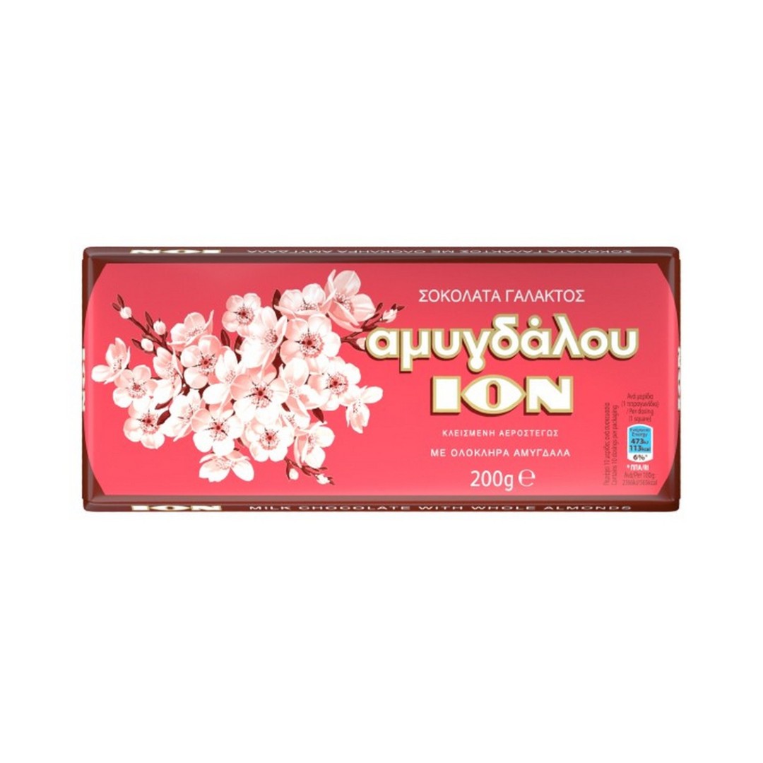 ΙΟΝ ΣΟΚΟΛΑΤΑ ΑΜΥΓΔΑΛΟΥ 200ΓΡ