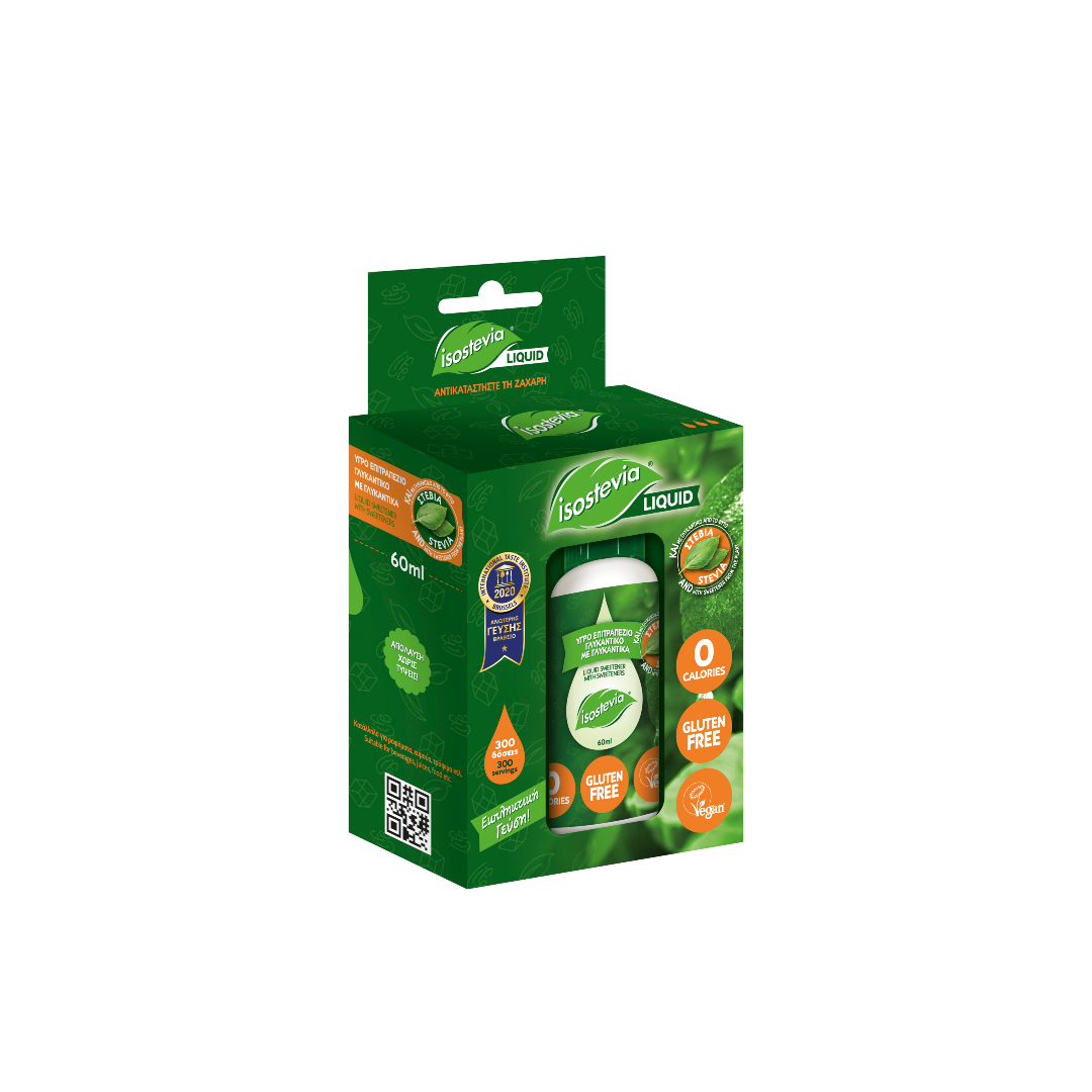ISOSTEVIA ΥΓΡΟ ΓΛΥΚΑΝΤ.ΜΕ ΣΤΕΒΙΑ Χ.ΓΛΟΥΤ.60ML