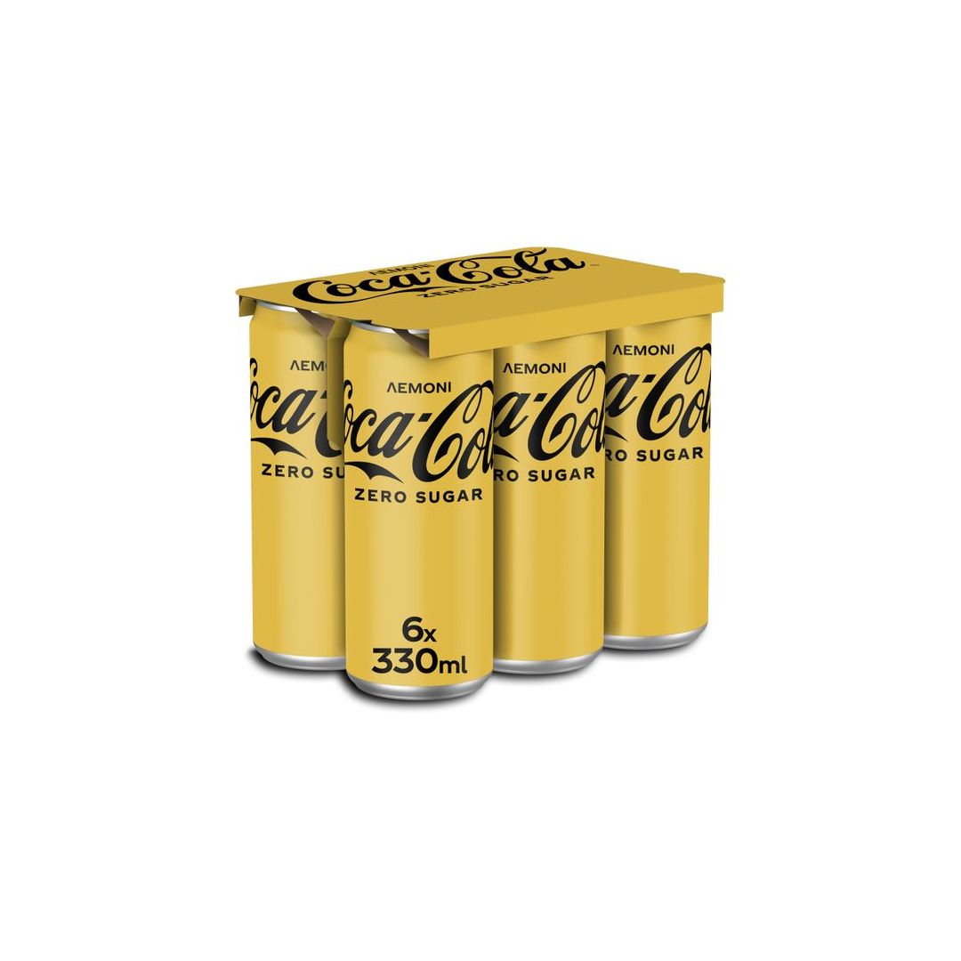 COCA-COLA ZERO LEMON ΚΟΥΤΙ SLK 6*330ML
