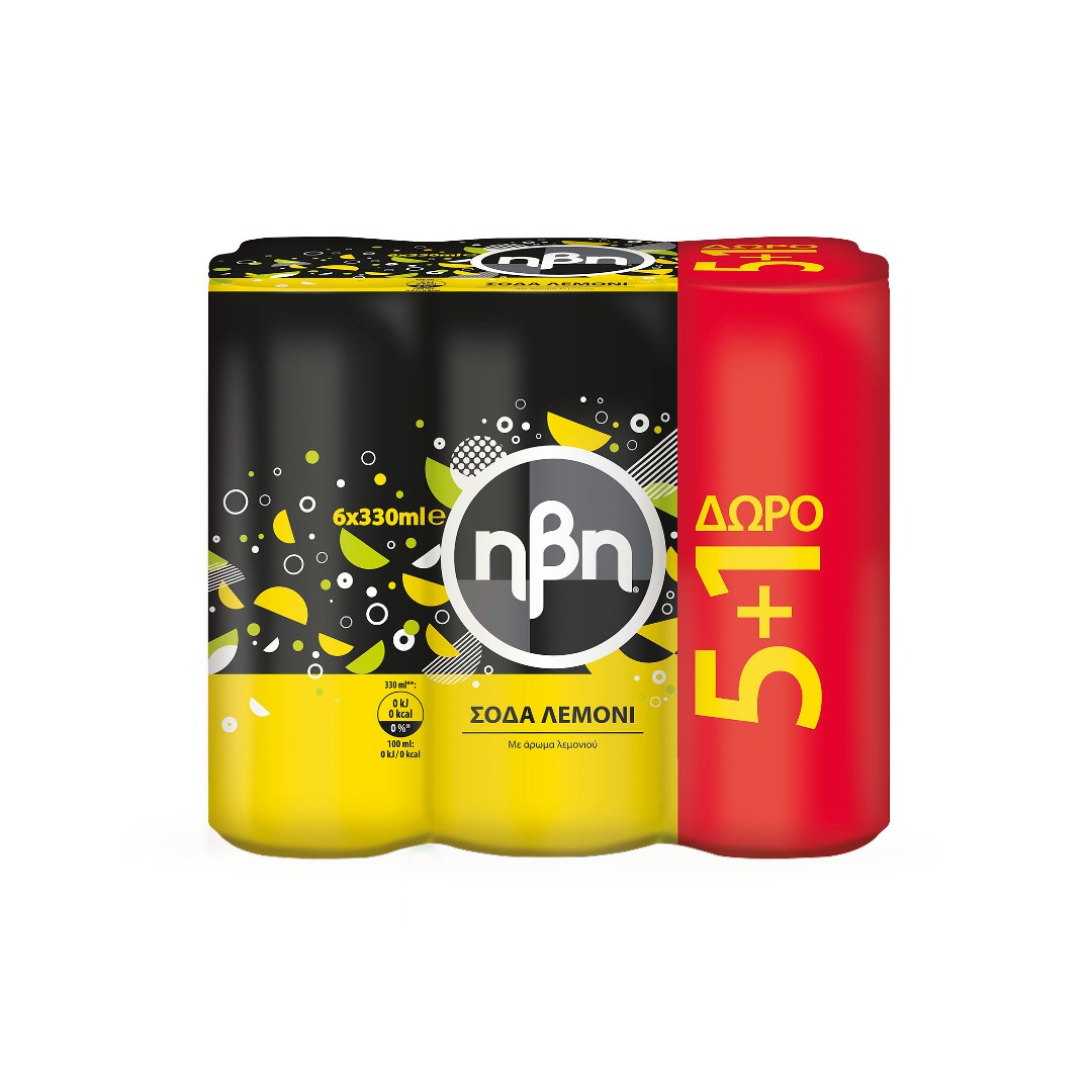 ΗΒΗ ΣΟΔΑ ΛΕΜΟΝΙ SLK ΚΟΥΤΙ 6*330ML (5+1)ΔΩΡΟ