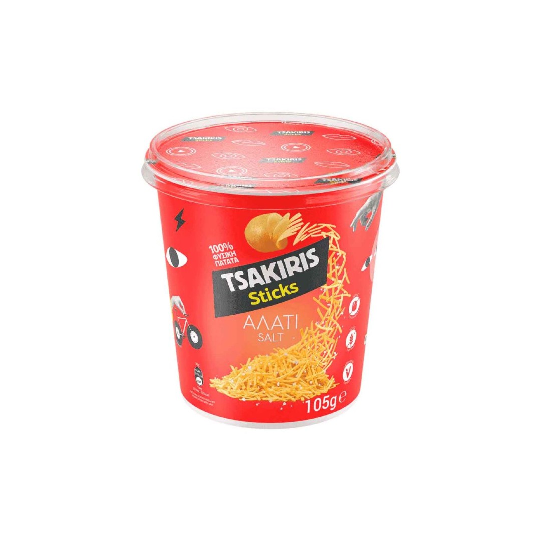 TSAKIRIS CHIPS STICKS CUP 105ΓΡ