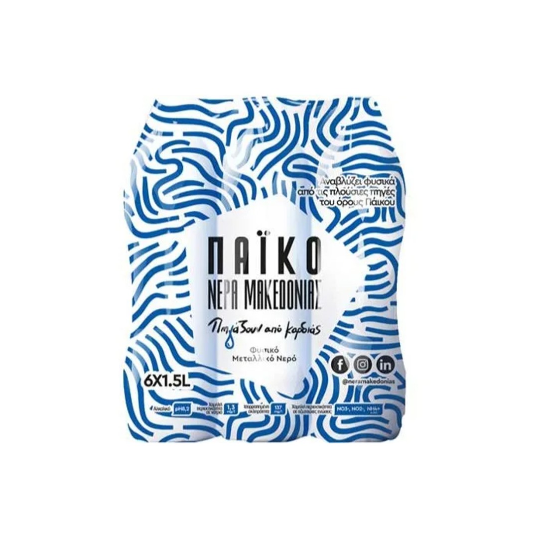 ΠΑΪΚΟ ΦΥΣΙΚΟ ΜΕΤΑΛΛΙΚΟ ΝΕΡΟ 6*1.5L (5+1)ΔΩΡΟ