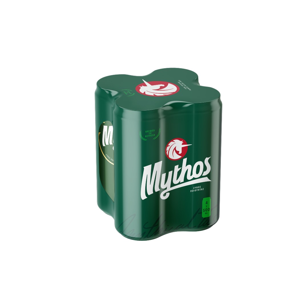 MYTHOS ΜΠΥΡΑ KOYTI 4*500ML