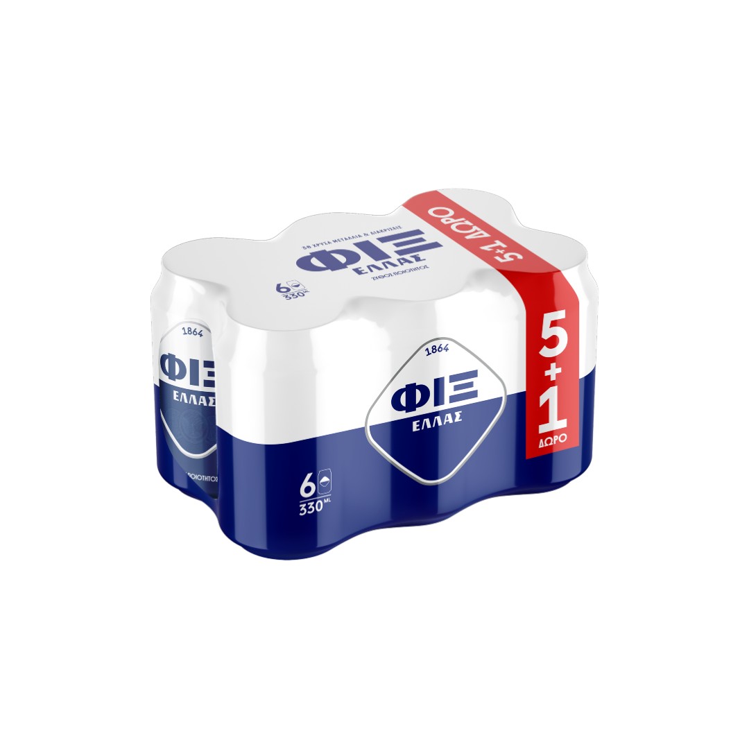 ΦΙΞ ΕΛΛΑΣ ΜΠΥΡΑ ΚΟΥΤΙ 330ML (5+1)Δ