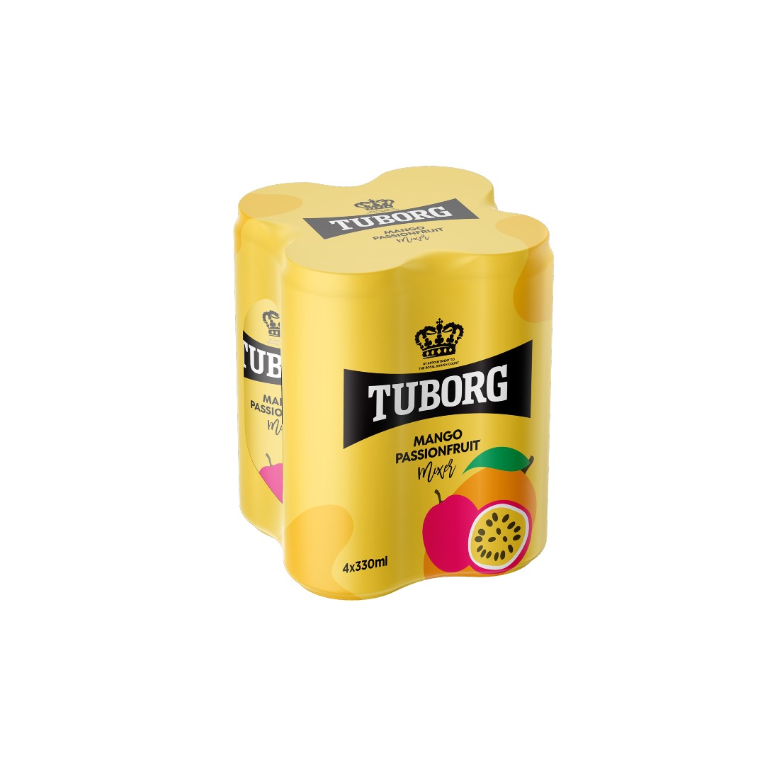 TUBORG MANGO PASSION    FRUIT 4*330ML