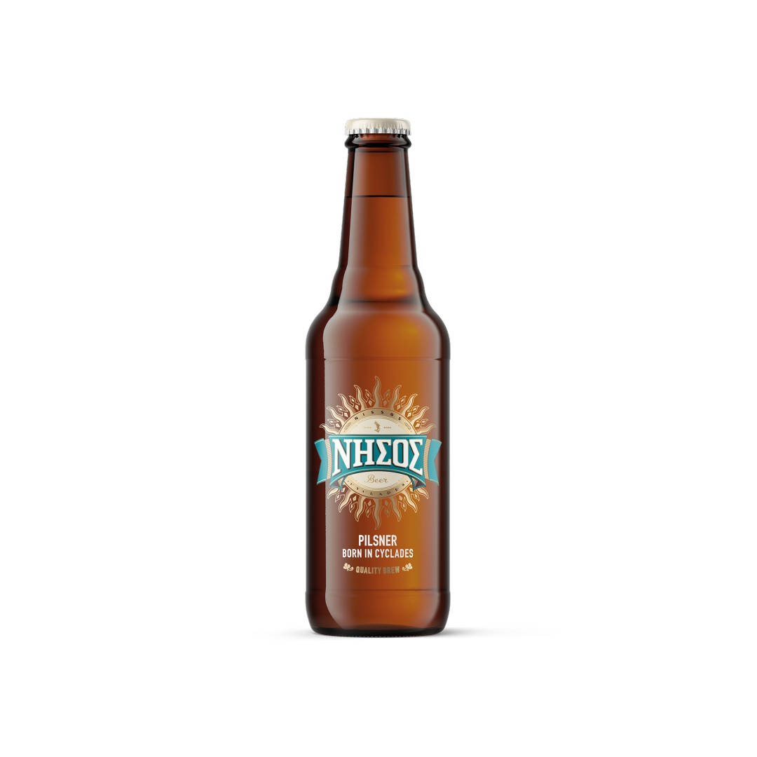 ΝΗΣΟΣ PILSNER ΞΑΝΘΙΑ 5% ΦΙΑΛΗ  330ML