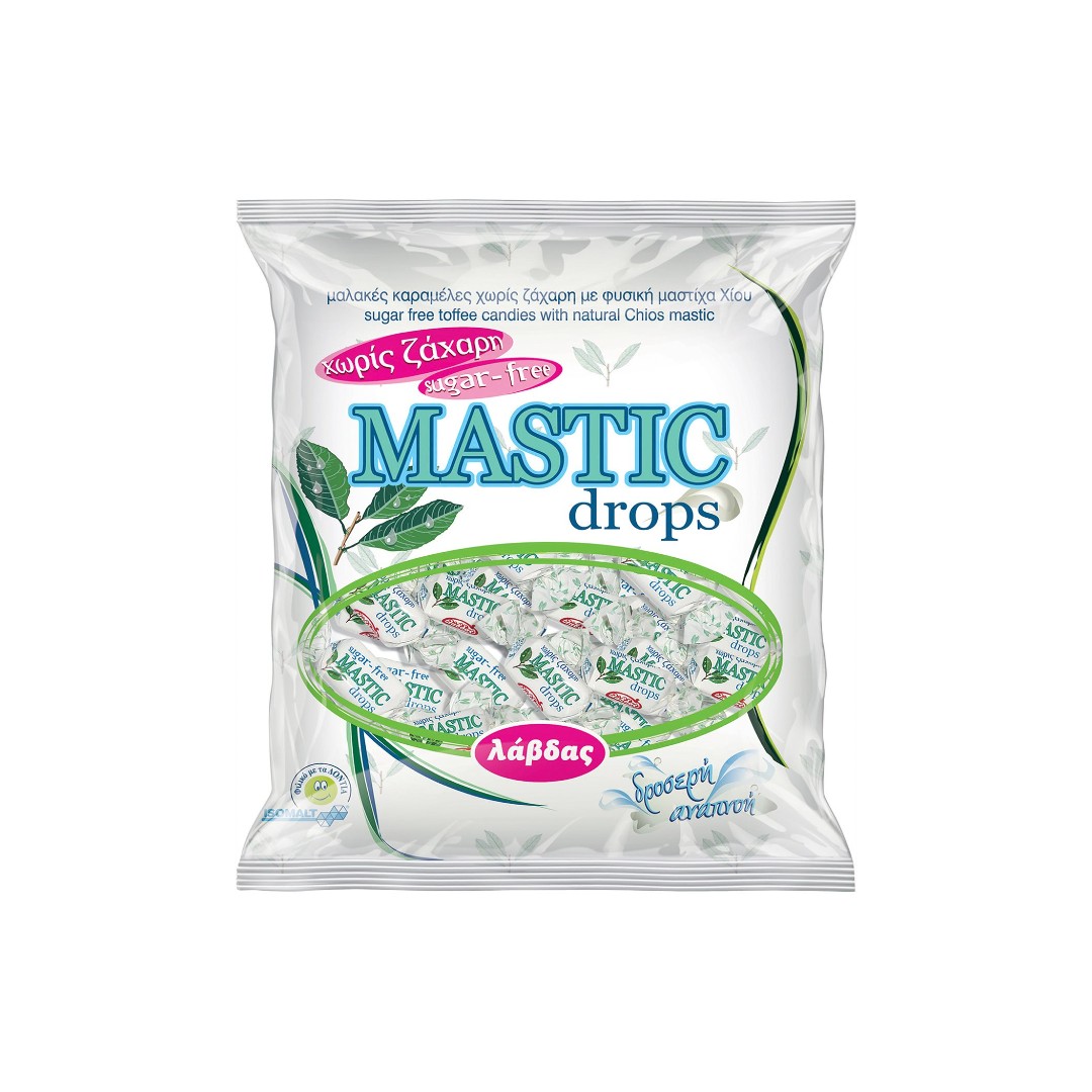 ΚΑΡΑΜΕΛΕΣ MASTIC DROPS (ΧΩΡΙΣ ΖΑΧΑΡΗ)150ΓΡ