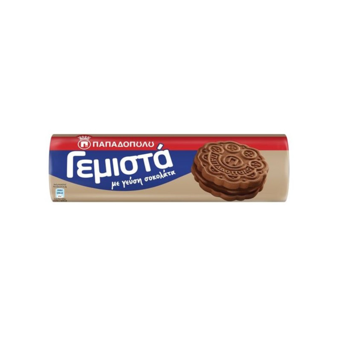 ΠΑΠΑΔΟΠΟΥΛΟΥ ΜΠΙΣΚΟΤΑ ΓΕΜΙΣΤΑ ΜΕ ΣΟΚΟΛΑΤΑ 200ΓΡ