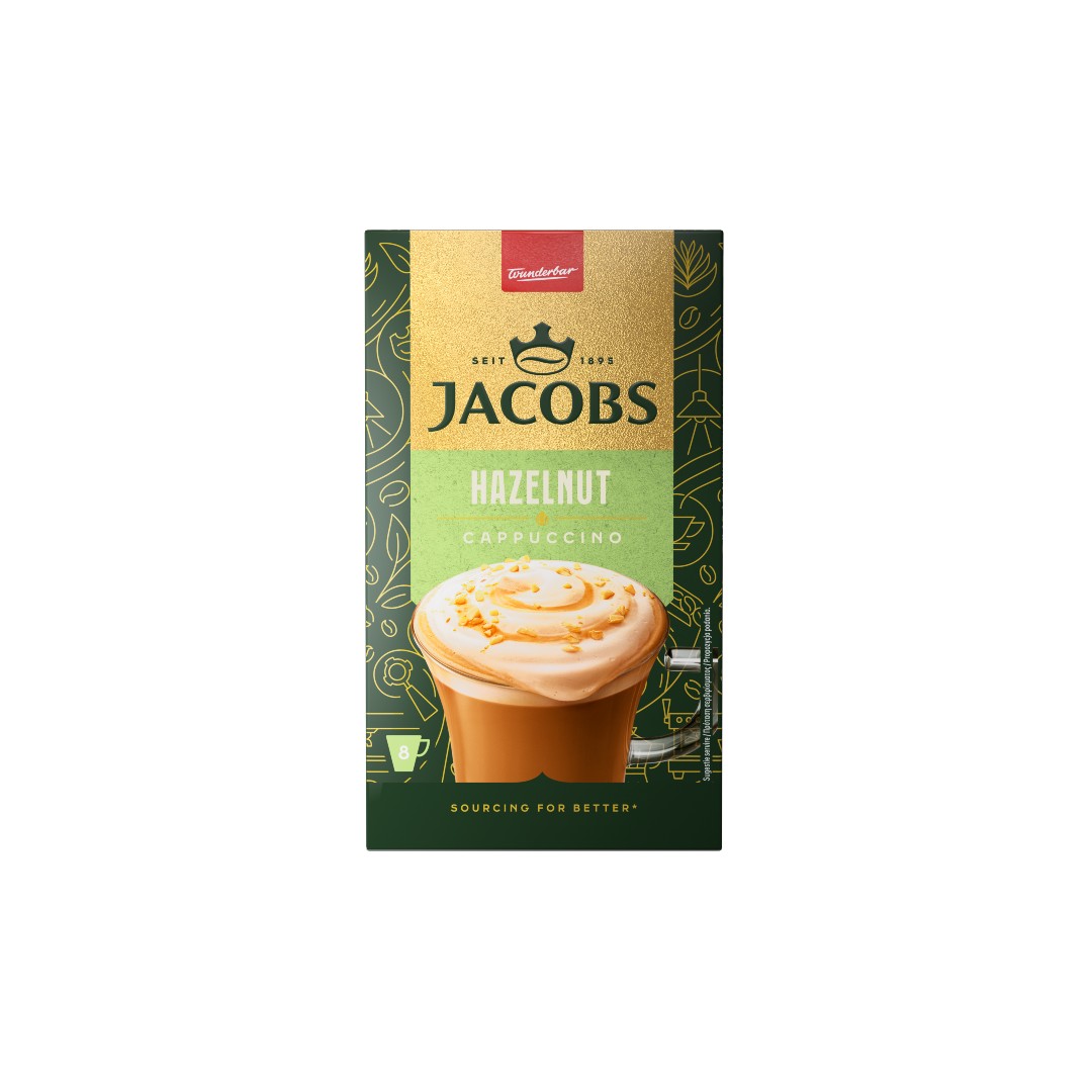 JACOBS CAPPUCINO HAZELNUT 8*17.8ΓΡ