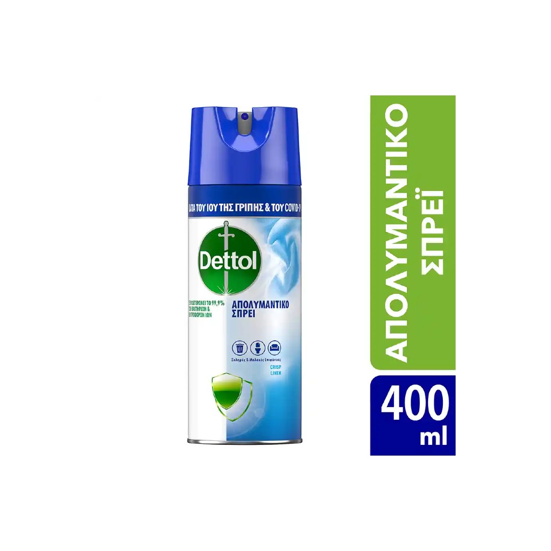 DETTOL ΑΠΟΛΥΜ/ΚΟ SPRAY CRISP LINEN 400ML