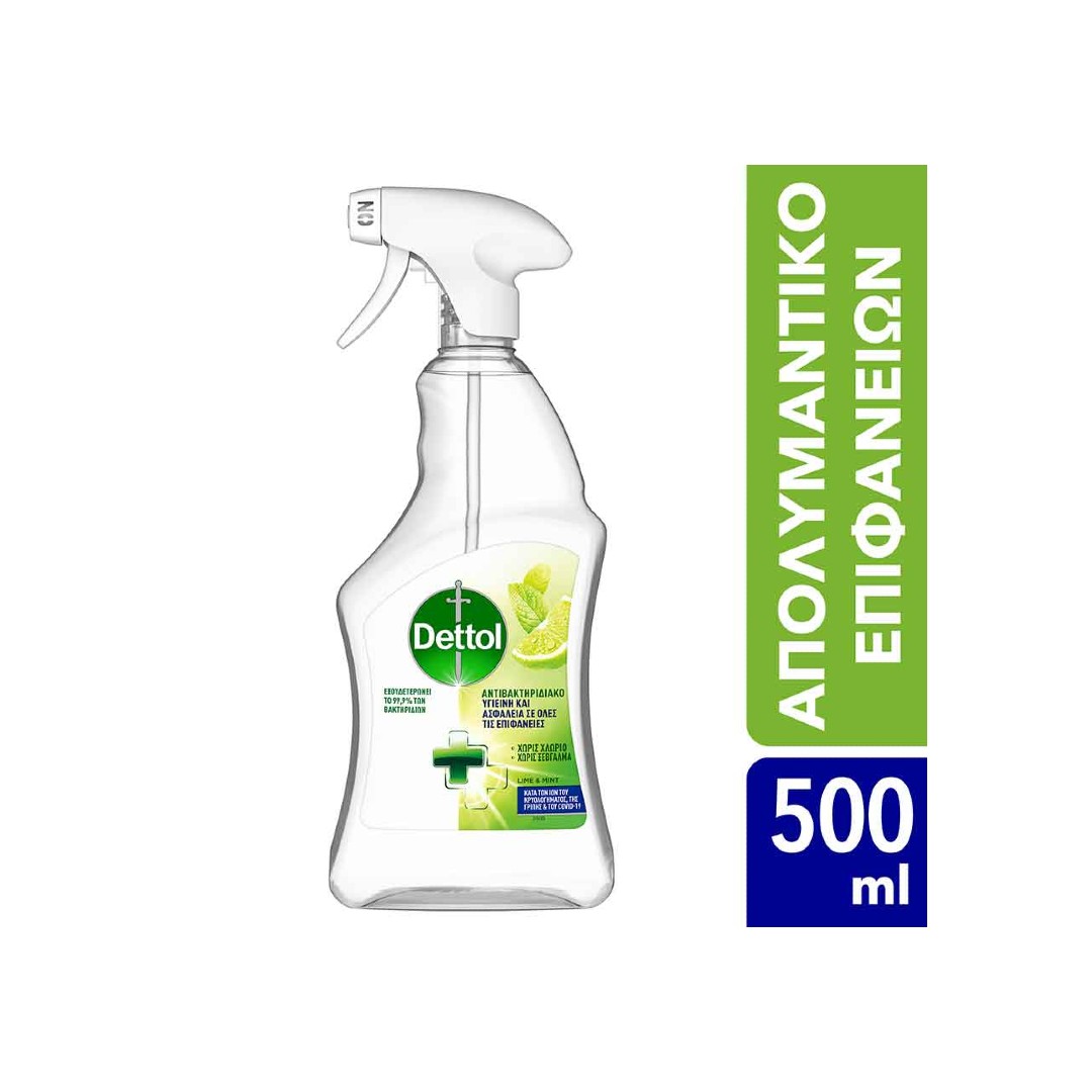 DETTOL ΥΓΙΕΙΝΗ-ΑΣΦΑΛΕΙΑ LIME & MINT 500ML