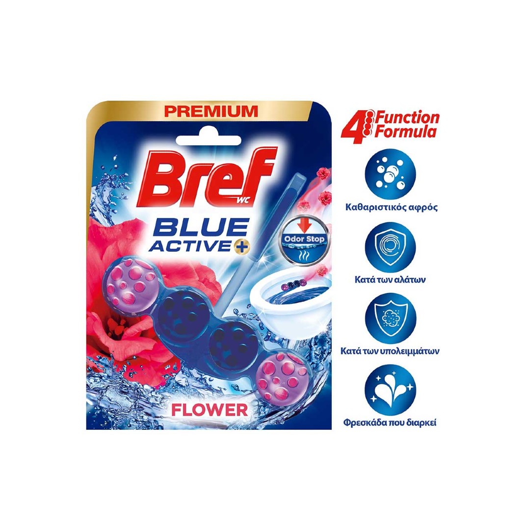 BREF WC BLUE ACTIVE FLORAL 50ΓΡ