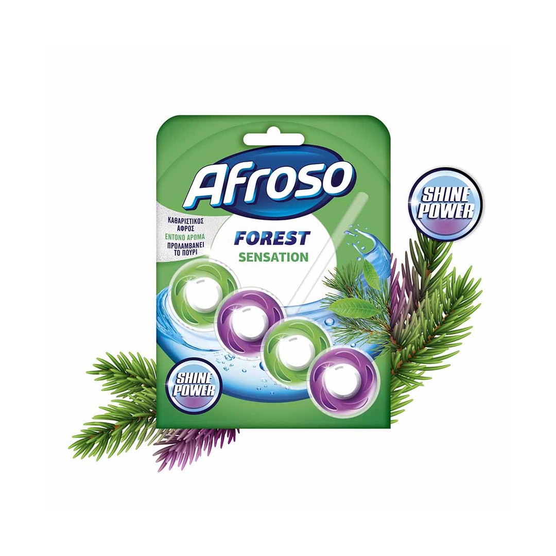 AFROSO WC BLOCK ΣΤΕΡΕΟ FOREST SENSATION 40ΓΡ.