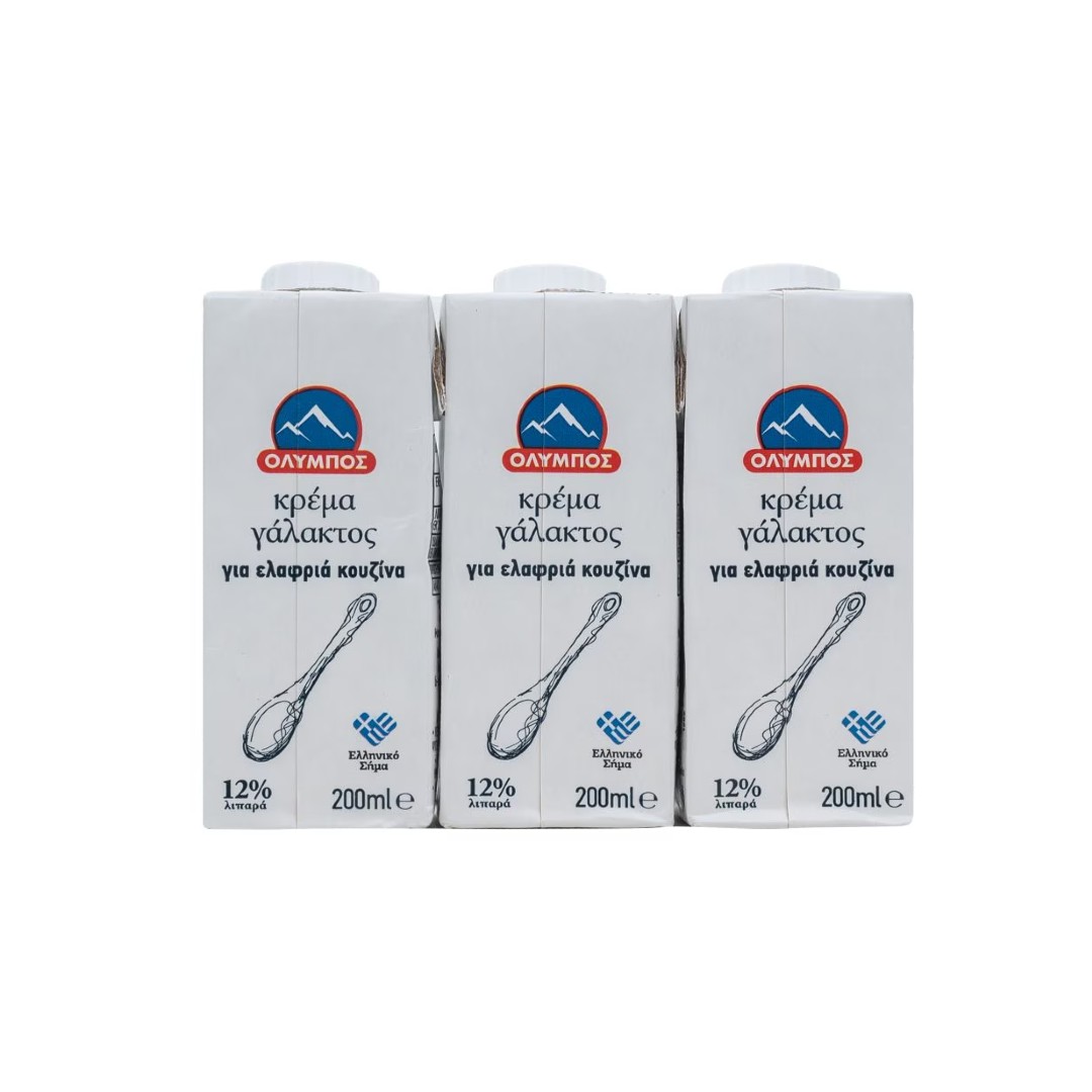 ΟΛΥΜΠΟΣ ΚΡΕΜΑ ΓΑΛΑΚΤΟΣ 12% 3*200ML