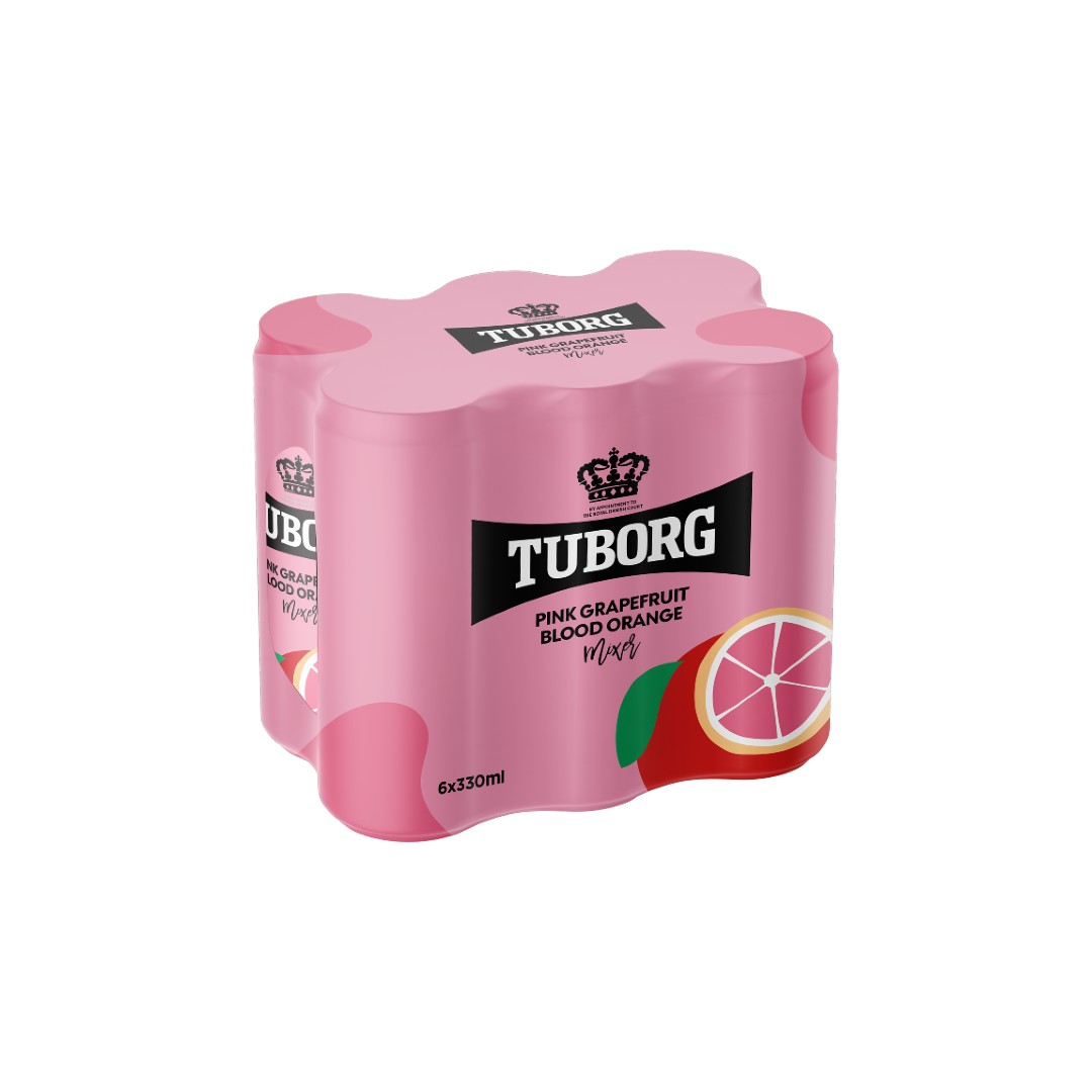 TUBORG SODA PINK GRAPEFRUIT 6*330ML