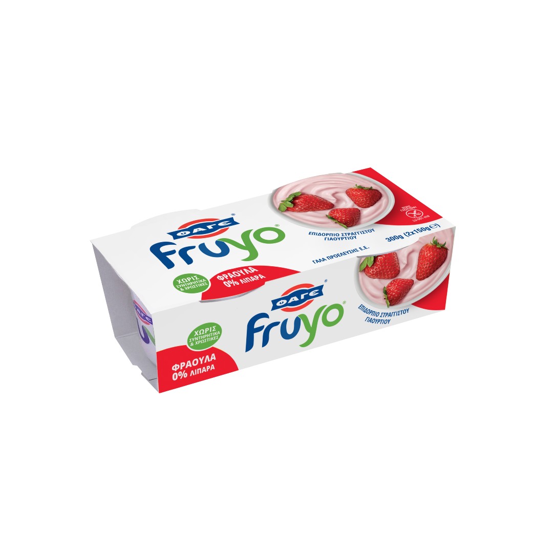 ΦΑΓΕ FRUYO 0% ΦΡΑΟΥΛΑ   2X150ΓΡ