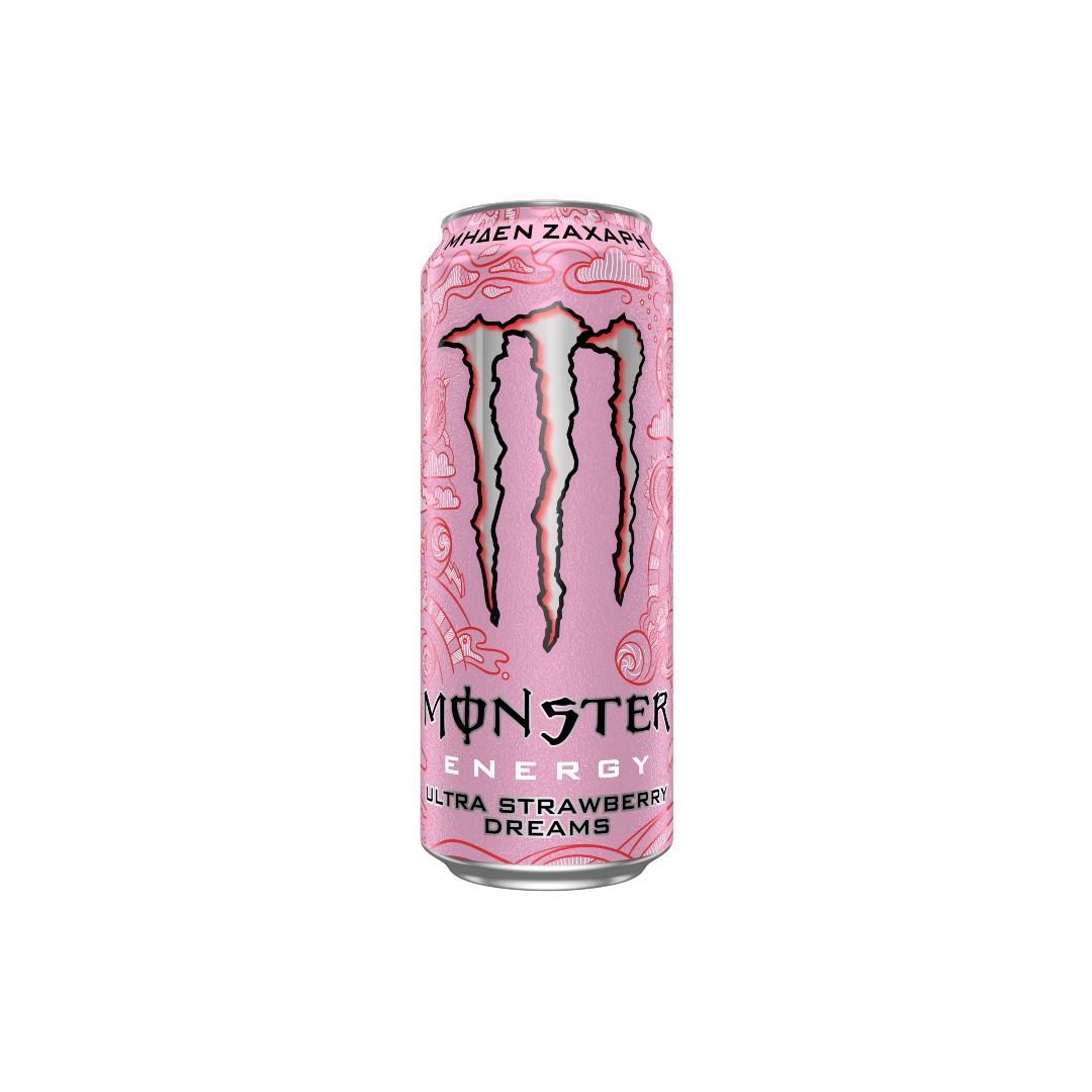 MONSTER ENERGY DRINK    ULTRA STRAWBERRY 500ML
