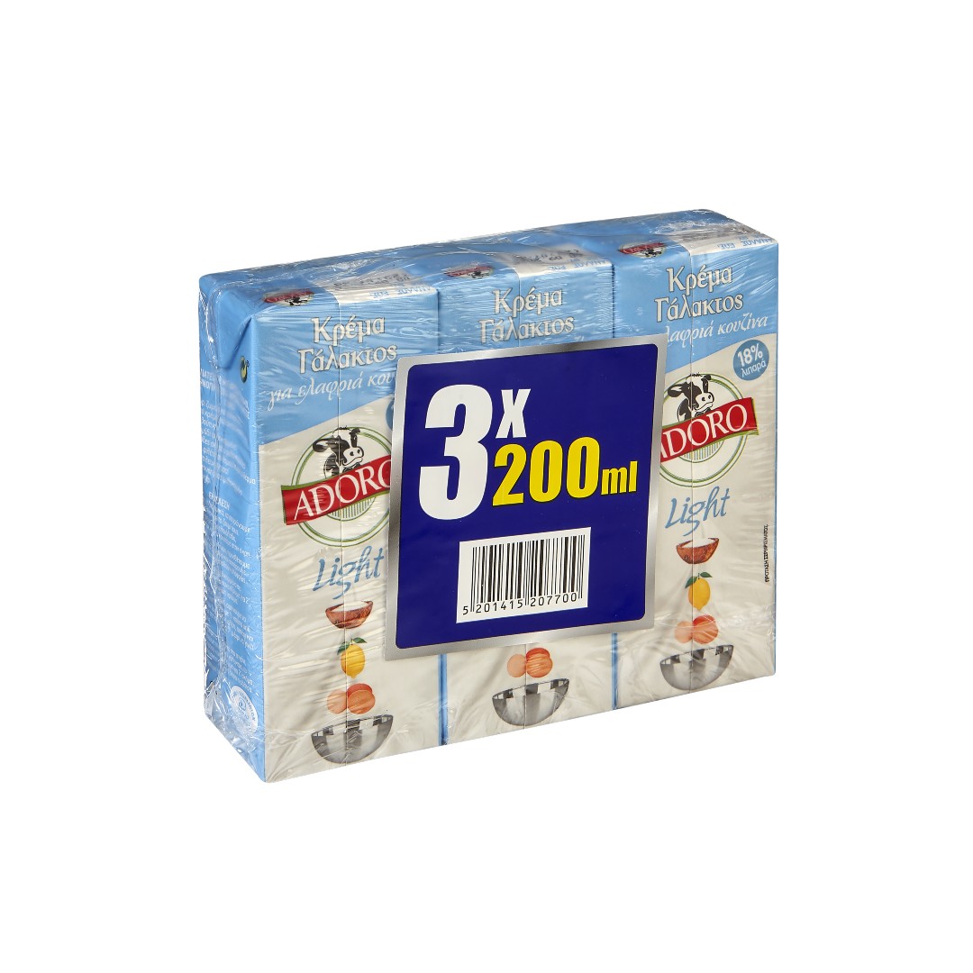 ADORO ΚΡ.ΓΑΛΑΚΤΟΣ LIGHT 3*200ML