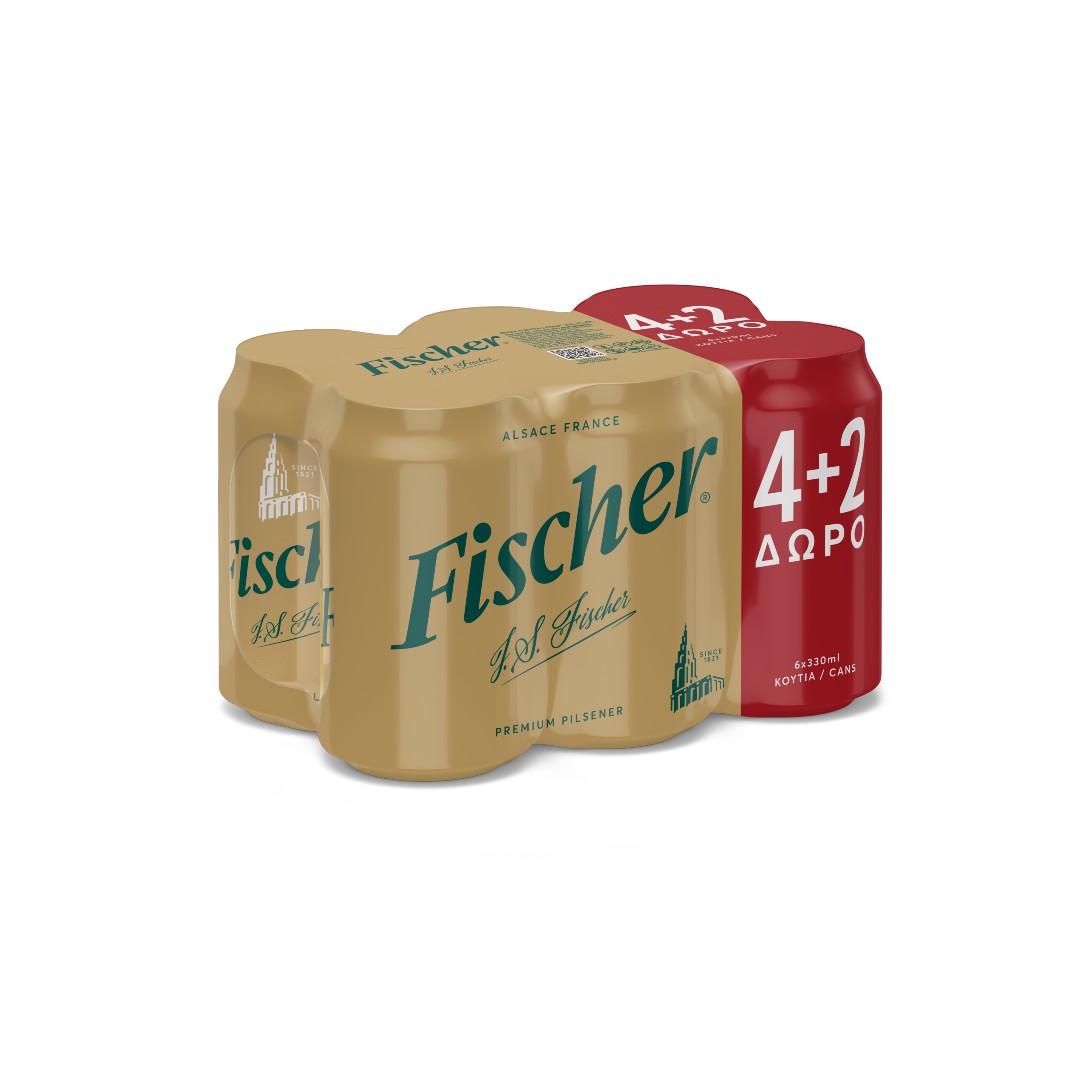 FISCHER ΜΠΥΡΑ ΚΟΥΤΙ 6*330ML(4+2)Δ