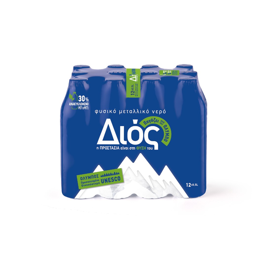 ΔΙΟΣ ΝΕΡΟ ΦΥΣΙΚΟ ΜΕΤΑΛΛΙΚΟ 12*500ML