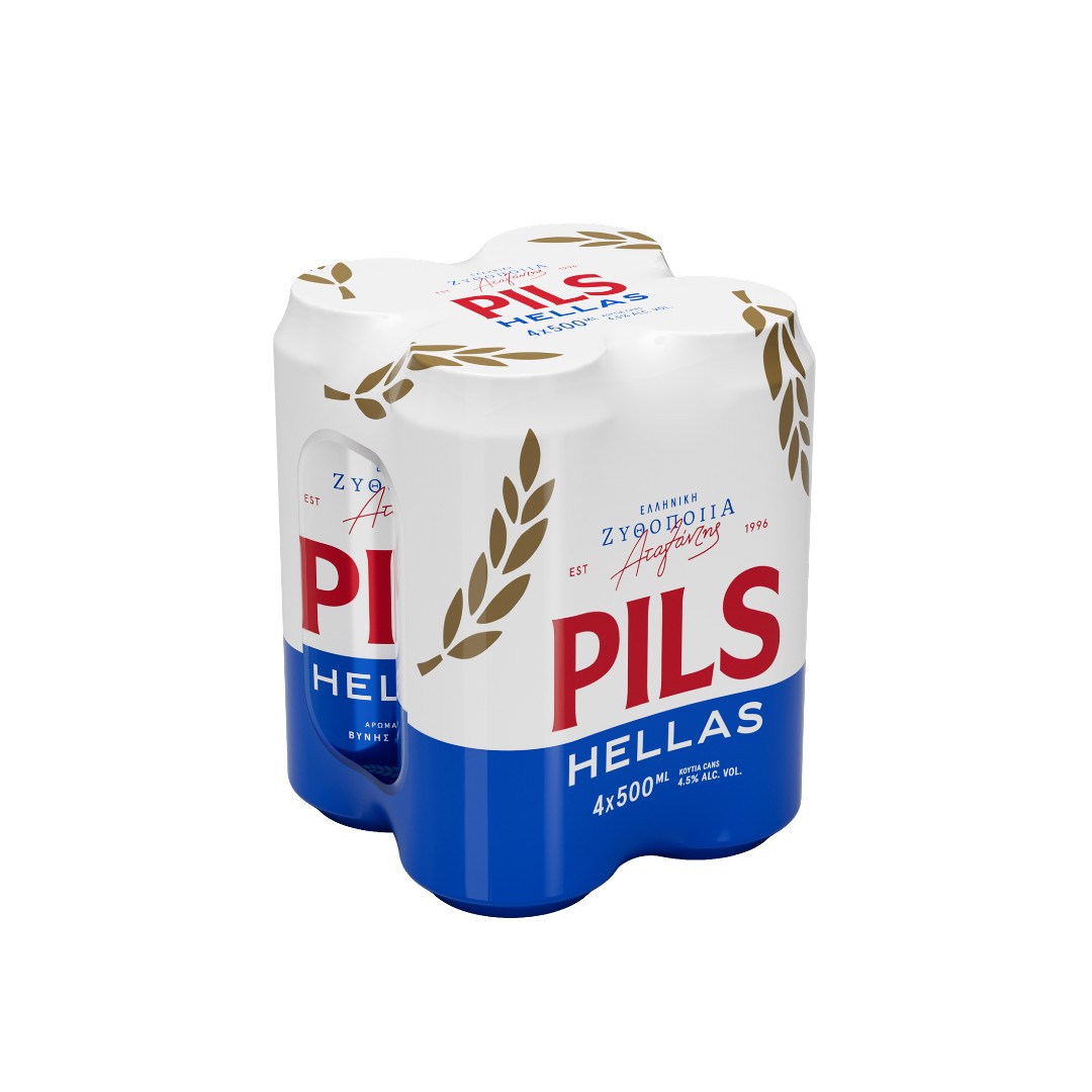 PILS HELLAS ΜΠΥΡΑ ΚΟΥΤΙ 4*500ML